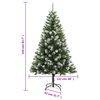 vidaXL Sapin de No&euml;l artificiel articul&eacute; 300 LED et boules 210 cm
