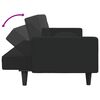 vidaXL Ensemble de canap&eacute;s 2 pcs avec coussins noir velours