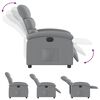 vidaXL Fauteuil inclinable &eacute;lectrique gris clair tissu