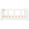 vidaXL Lit pour chien Blanc 65,5x50,5x28 cm Bois de pin solide