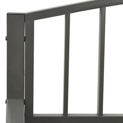 vidaXL Banc de jardin Gris 120 cm Acier