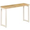 vidaXL Table console 120x35x76 cm Bois de manguier solide et acier
