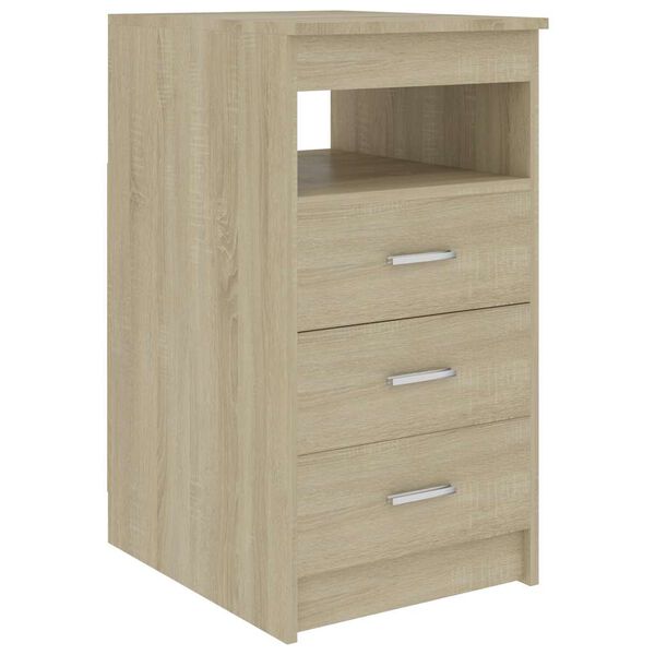 vidaXL Armoire &agrave; tiroirs Ch&ecirc;ne sonoma 40x50x76 cm Bois d'ing&eacute;nierie
