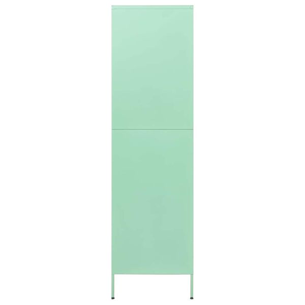 vidaXL Garde-robe Vert menthe 90x50x180 cm Acier