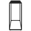 vidaXL Table console Noir 80x35x75 cm Verre trempé