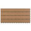 vidaXL Carreaux de terrasse 6 pcs WPC 60x30 cm 1,08 m² Marron