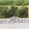 vidaXL Panier de gabions arqu&eacute; 200x30x40/60 cm Fer galvanis&eacute;