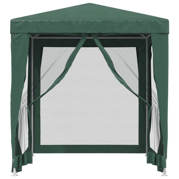 vidaXL Tente de fête avec 4 parois latérales en maille Vert 2x2 m PEHD