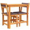 vidaXL Ensemble de balcon avec coussins 3 pcs bois massif d'acacia