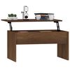 vidaXL Table basse Chêne marron 80x50,5x41,5 cm Bois d'ingénierie