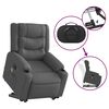 vidaXL Fauteuil inclinable de massage électrique gris foncé tissu