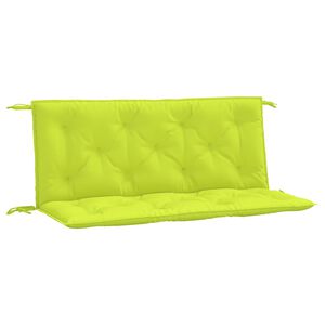 vidaXL Coussins de banc de jardin lot de 2 vert vif tissu Oxford