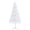 vidaXL Sapin de No&euml;l artificiel d'angle Blanc 150 cm PVC