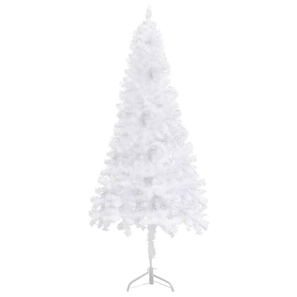 vidaXL Sapin de No&euml;l artificiel d'angle Blanc 150 cm PVC