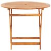 vidaXL Table pliable de jardin 90x75 cm Bois d'acacia massif