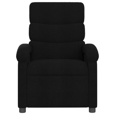 vidaXL Fauteuil inclinable Noir Tissu