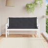 vidaXL Coussin de banc de jardin noir 150x(50+50)x7 cm tissu oxford