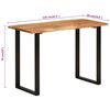 vidaXL Table &agrave; d&icirc;ner 110x50x76 cm Bois d'acacia solide