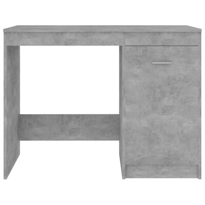 vidaXL Bureau Gris béton 100x50x76 cm Bois d'ingénierie