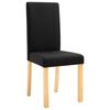 vidaXL Chaises à manger lot de 2 noir tissu