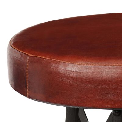 vidaXL Tabourets de bar lot de 2 cuir véritable