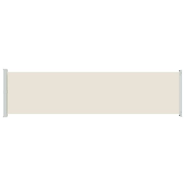 vidaXL Auvent lat&eacute;ral r&eacute;tractable de patio 600x160 cm cr&egrave;me