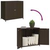 vidaXL Armoire de rangement de jardin marron 83x45x76cm résine tressée