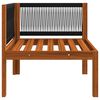 vidaXL Canapé de jardin 3 places avec coussin en bois d'acacia et corde