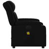 vidaXL Fauteuil inclinable de massage &eacute;lectrique noir similicuir