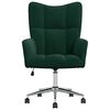 vidaXL Chaise de relaxation Vert fonc&eacute; Velours