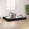vidaXL Lit pour chien Noir 101,5x74x9 cm Bois de pin solide