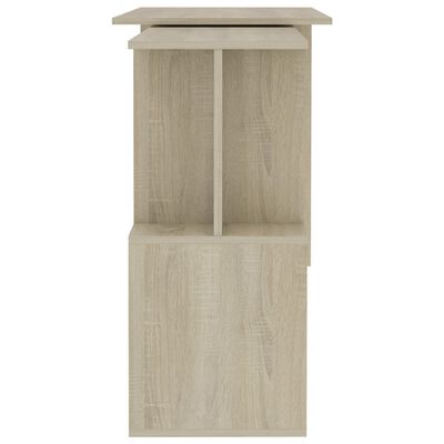 vidaXL Bureau d'angle Chêne sonoma 200x50x76 cm Bois d’ingénierie