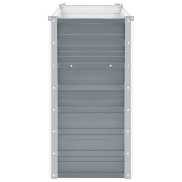 vidaXL Lit sur&eacute;lev&eacute; de jardin Acier galvanis&eacute; 100x40x77 cm Gris