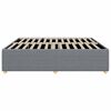 vidaXL Cadre de lit sans matelas gris clair tissu