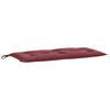 vidaXL Coussins de banc de jardin lot de 2 rouge bordeaux m&eacute;lang&eacute;
