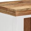 vidaXL Buffet haut Marron/blanc 40x30x110cm Bois de manguier/ d'acacia