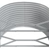 vidaXL Lit sur&eacute;lev&eacute; de jardin Acier galvanis&eacute; 396x100x68cm gris