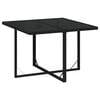 vidaXL Ensemble &agrave; d&icirc;ner de jardin avec coussins 5 pcs poly rotin noir