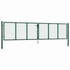 vidaXL Portail de jardin en acier grillag&eacute; 400 x 100 cm vert