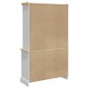 vidaXL Buffet haut Corona blanc 112x43x196 cm bois massif pin mexicain