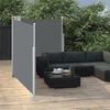 vidaXL Auvent lat&eacute;ral double r&eacute;tractable de patio 170x600cm Anthracite