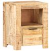 vidaXL Table de chevet 40x30x50 cm Bois de manguier brut