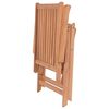 vidaXL Chaises inclinables de jardin lot de 2 Bois de teck solide