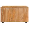 vidaXL Table basse 80x80x40 cm bois de teck massif