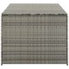 vidaXL Bo&icirc;te de rangement de jardin r&eacute;sine tress&eacute;e 180x90x70 cm gris