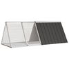 vidaXL Cage pour lapin Anthracite 201,5x80,5x71 cm Acier galvanis&eacute;
