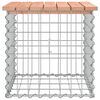 vidaXL Banc de jardin design gabion 43x44x42 cm bois massif de douglas