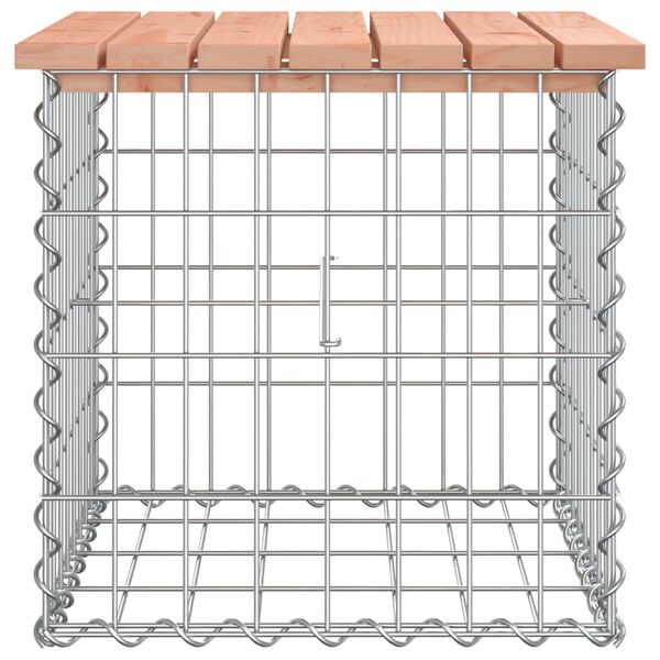 vidaXL Banc de jardin design gabion 43x44x42 cm bois massif de douglas