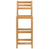 vidaXL Ensemble de bar d'extérieur 5 pcs Bois d'acacia massif