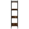 vidaXL Biblioth&egrave;que 4 niveaux ch&ecirc;ne fum&eacute; 60x30x120cm bois d'ing&eacute;nierie